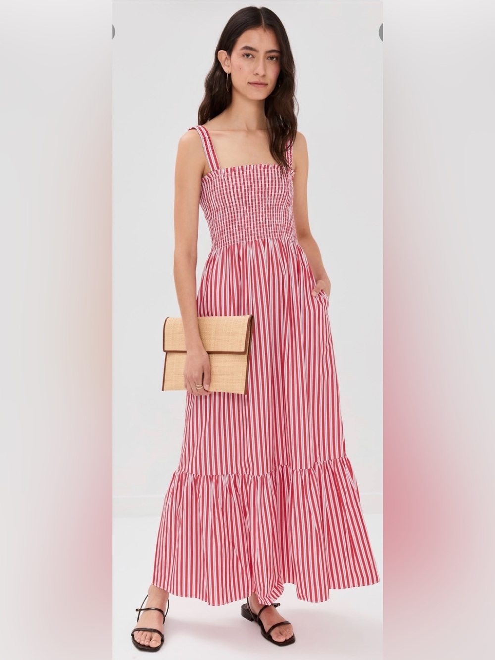 Hill House red and white striped anjuli